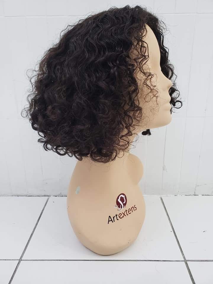 peluca semi oncologica rizada de 35 cm